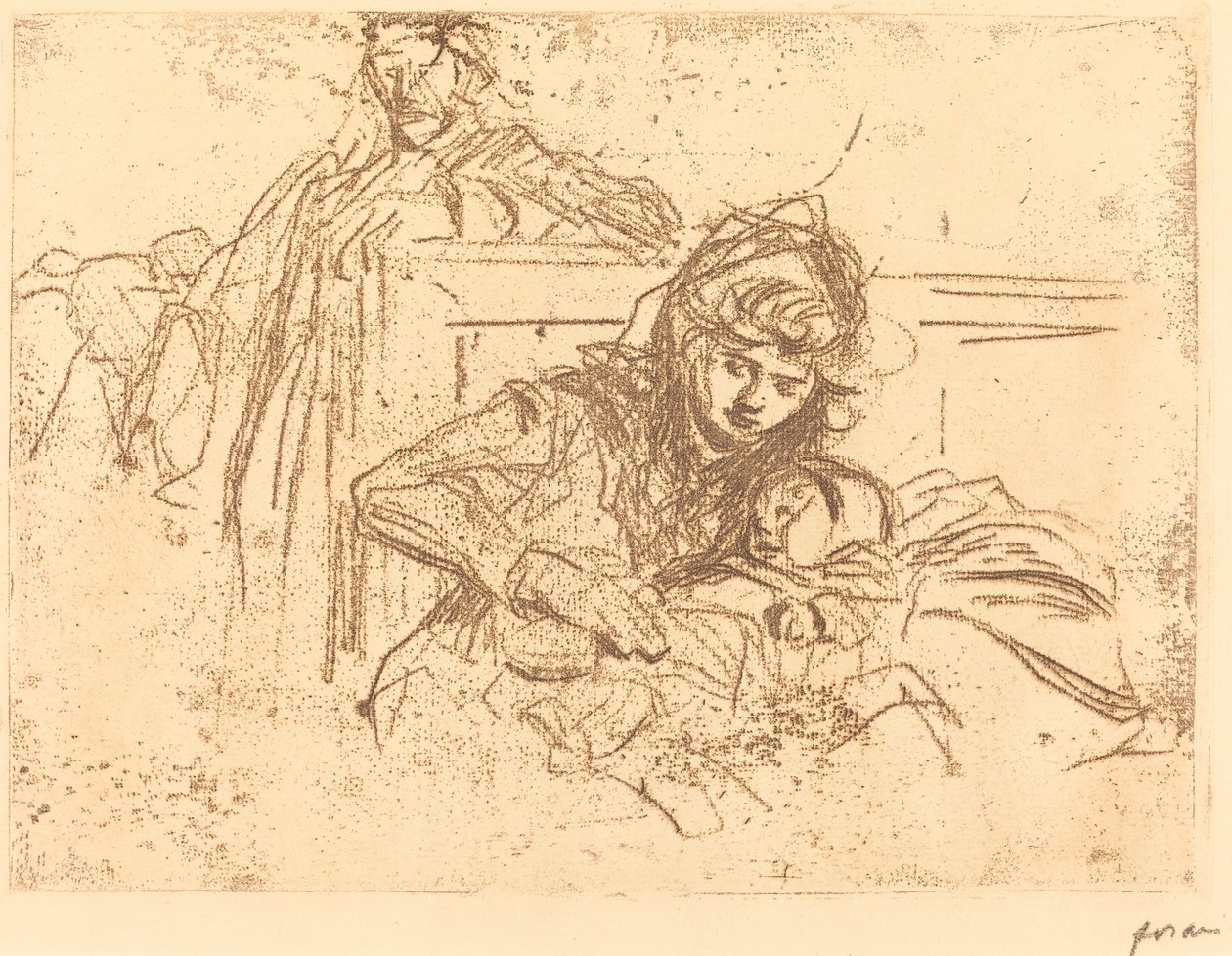 Bevis under høringen (første plate) av Jean Louis Forain