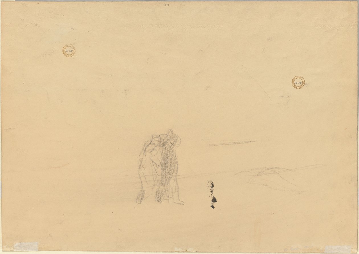 Figurer i et landskap (verso) av Jean Louis Forain