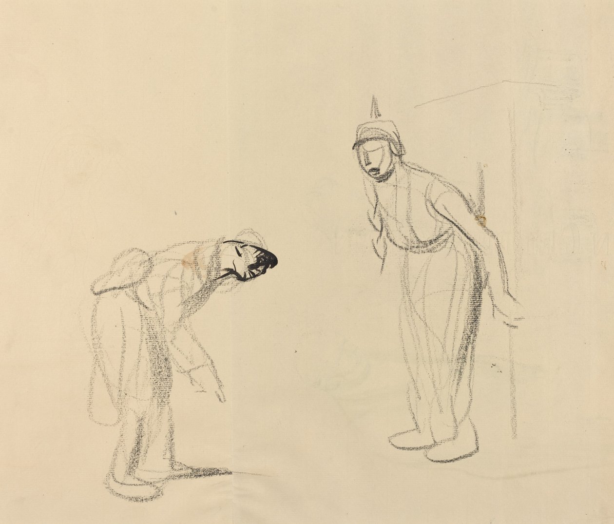 Skjuler louis [verso], c. 19141919. av Jean Louis Forain