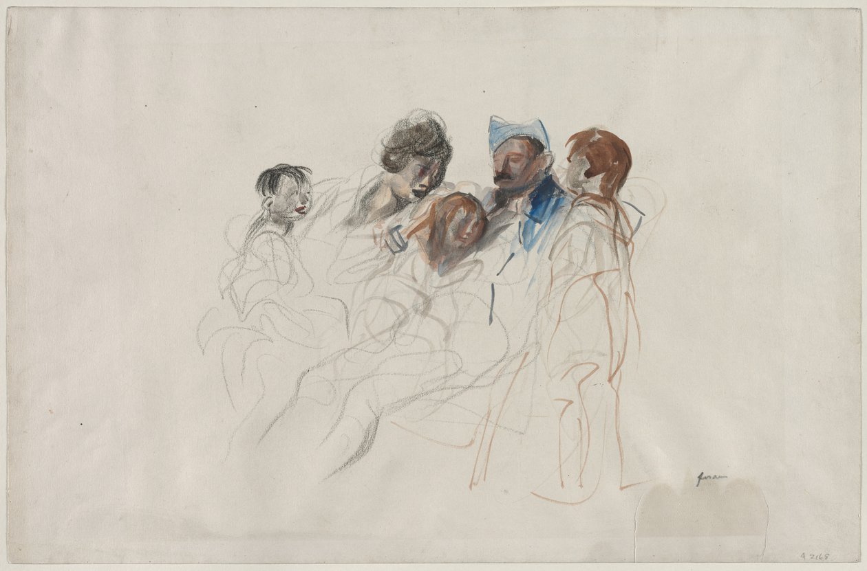 Home on a Furlough, fjerde kvartal 1800-tallet eller første tredje 1900-tallet. av Jean Louis Forain