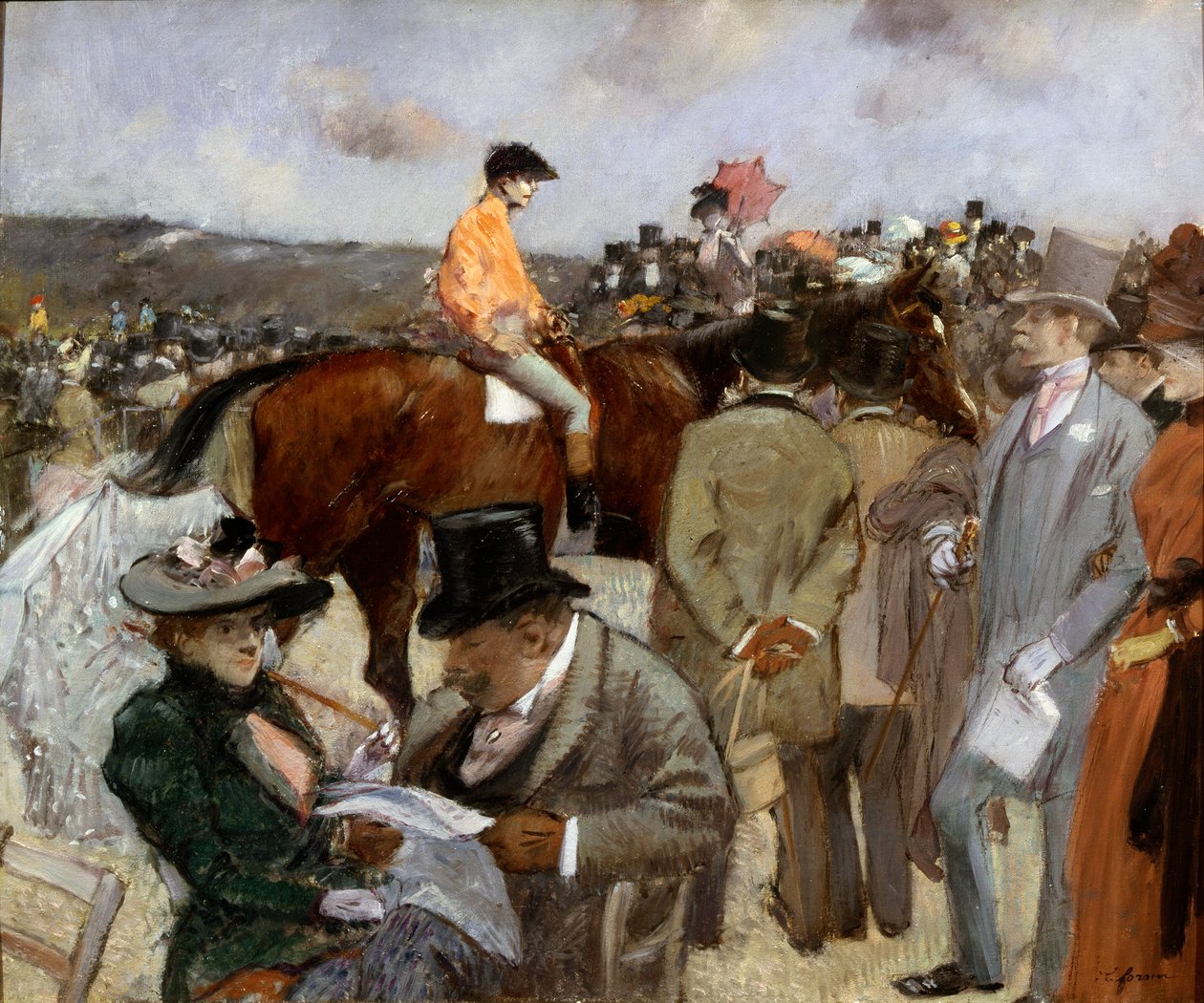 Hesteveddeløp, 1888. av Jean Louis Forain