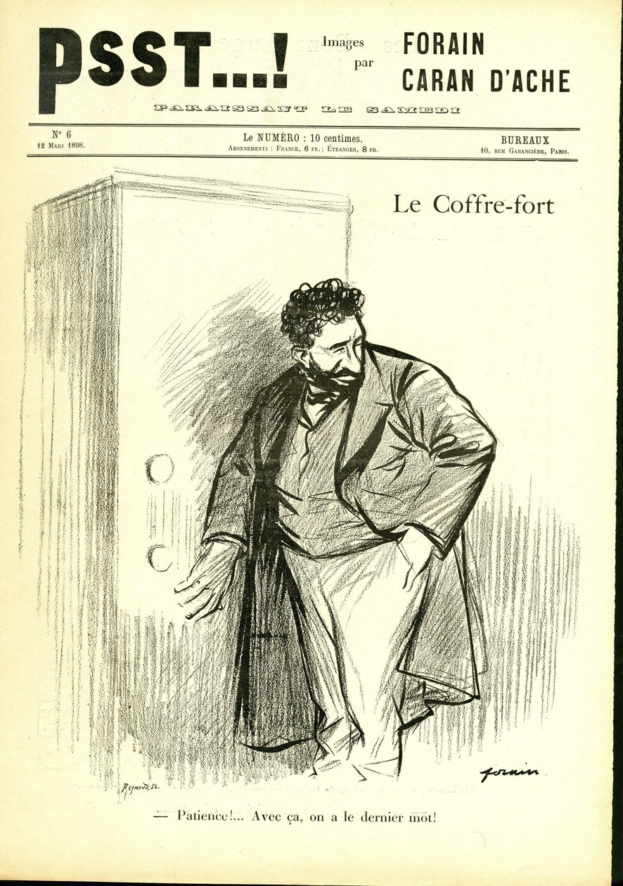 Illustrasjon av Jean-Louis Forain (1852-1931) i Psst...! av Jean Louis Forain