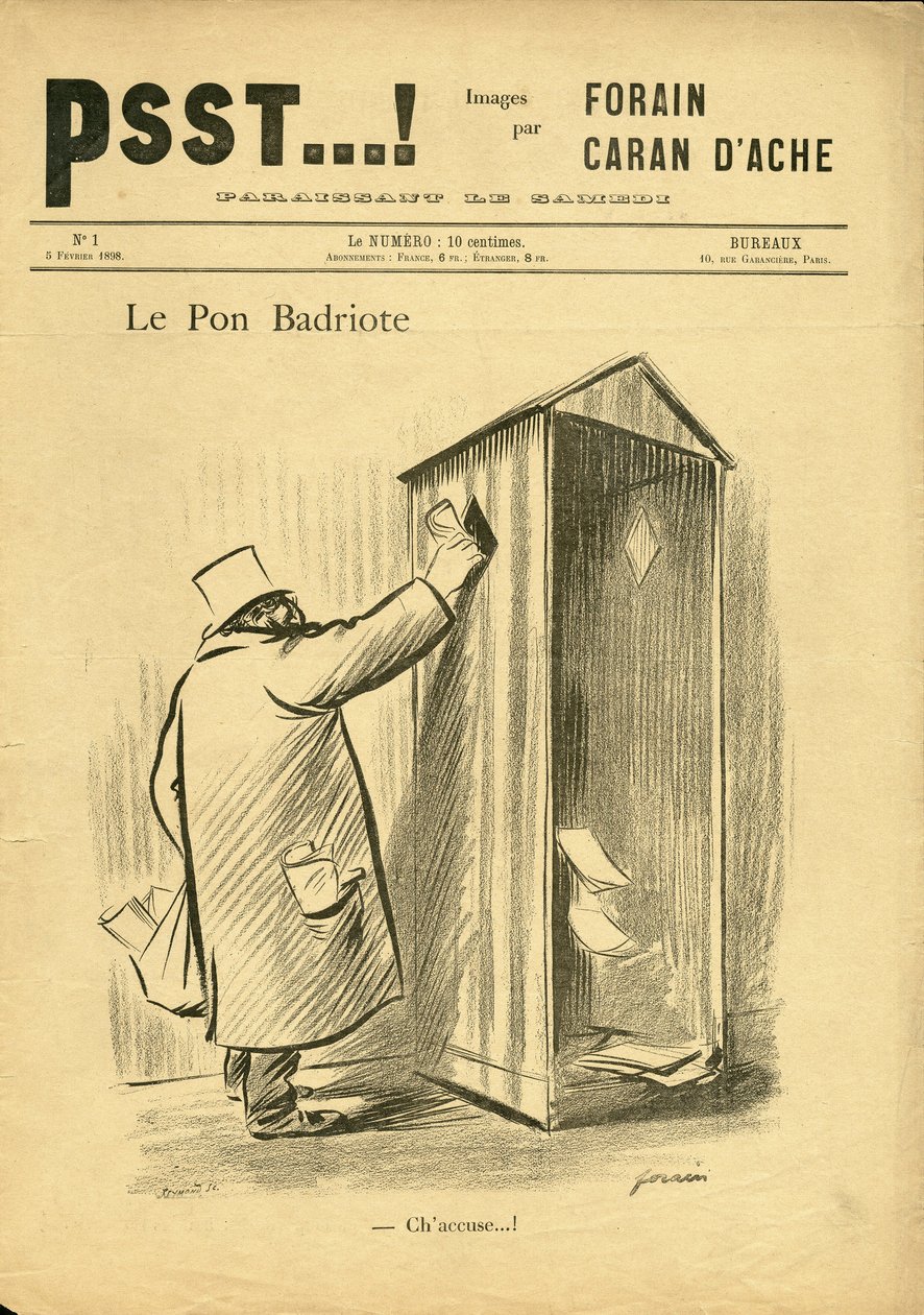 Illustrasjon av Jean-Louis Forain (1852-1931) i Psst...! av Jean Louis Forain