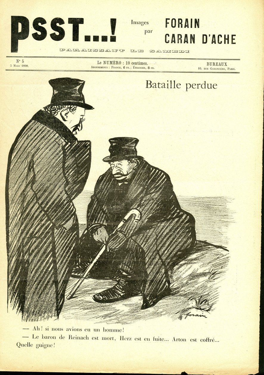 Illustrasjon av Jean-Louis Forain (1852-1931) i Psst...! av Jean Louis Forain