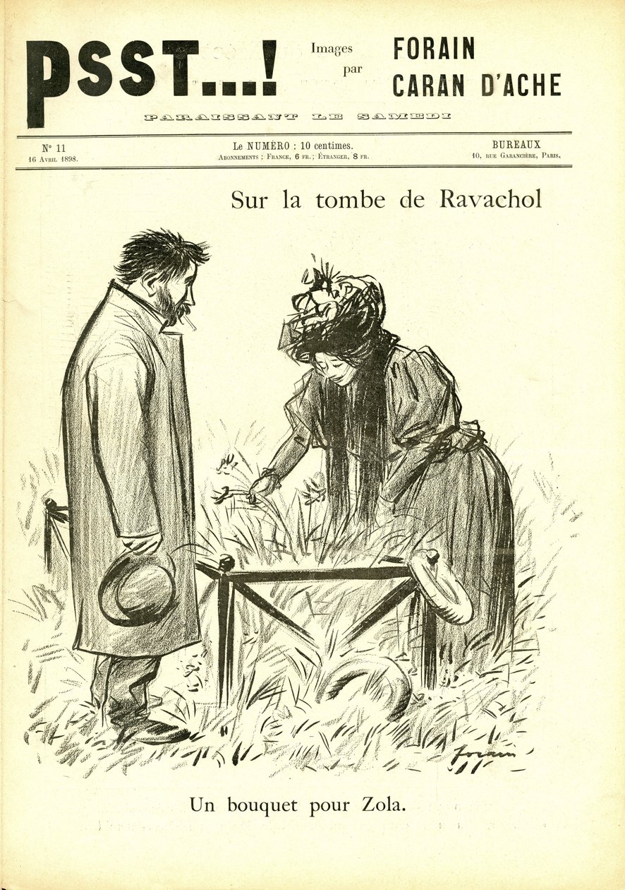 Illustrasjon av Jean-Louis Forain (1852-1931) i Psst...! av Jean Louis Forain