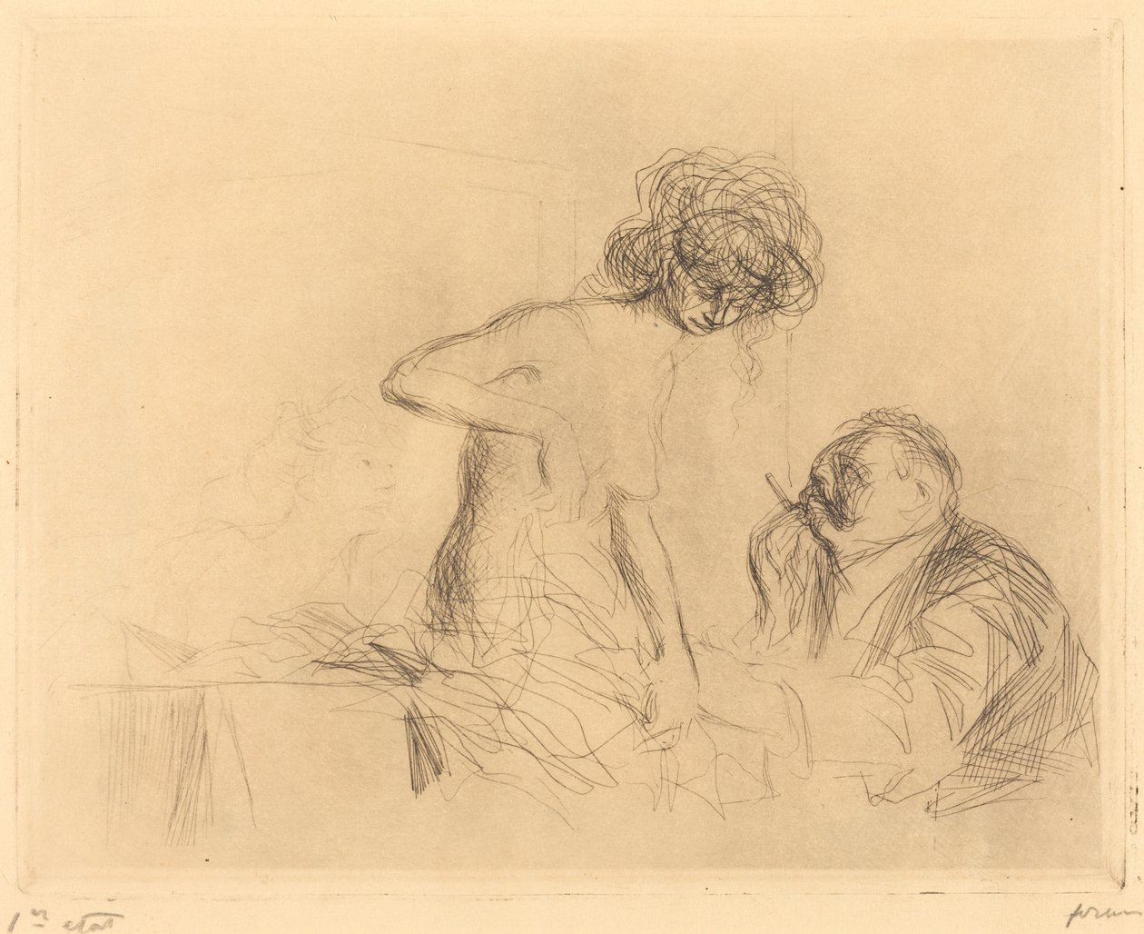 I et privat rom (første tallerken) av Jean Louis Forain