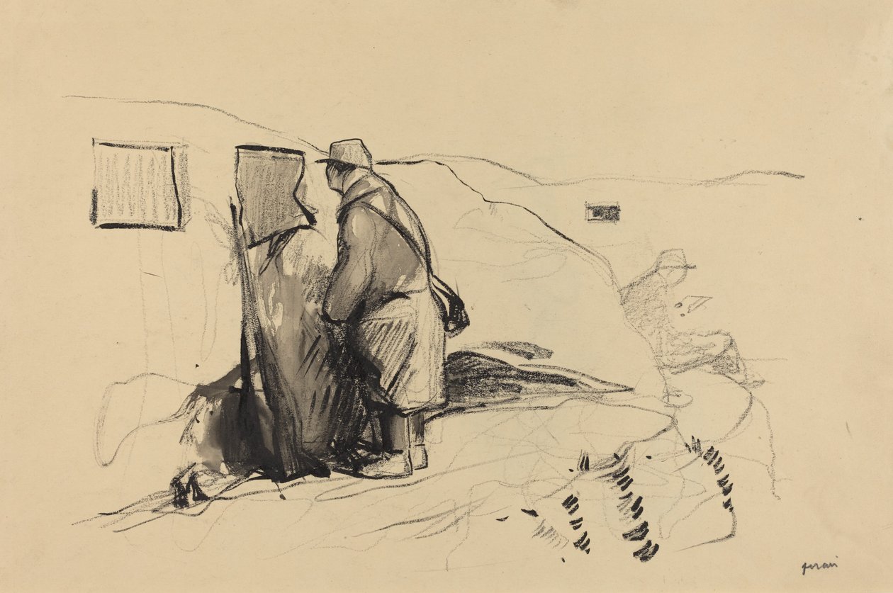 I skyttergravene av Jean Louis Forain