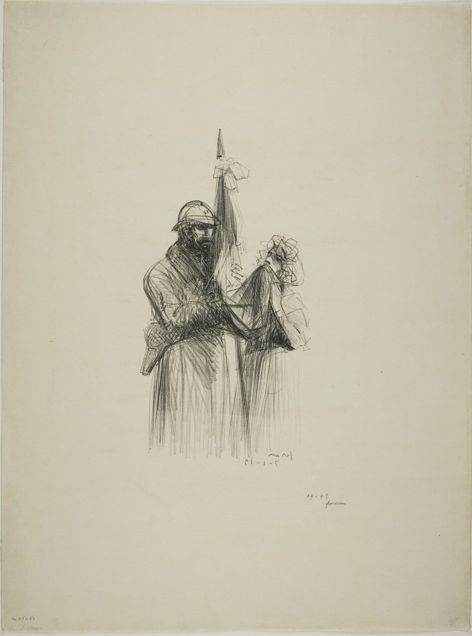 Kysser flagget av Jean Louis Forain