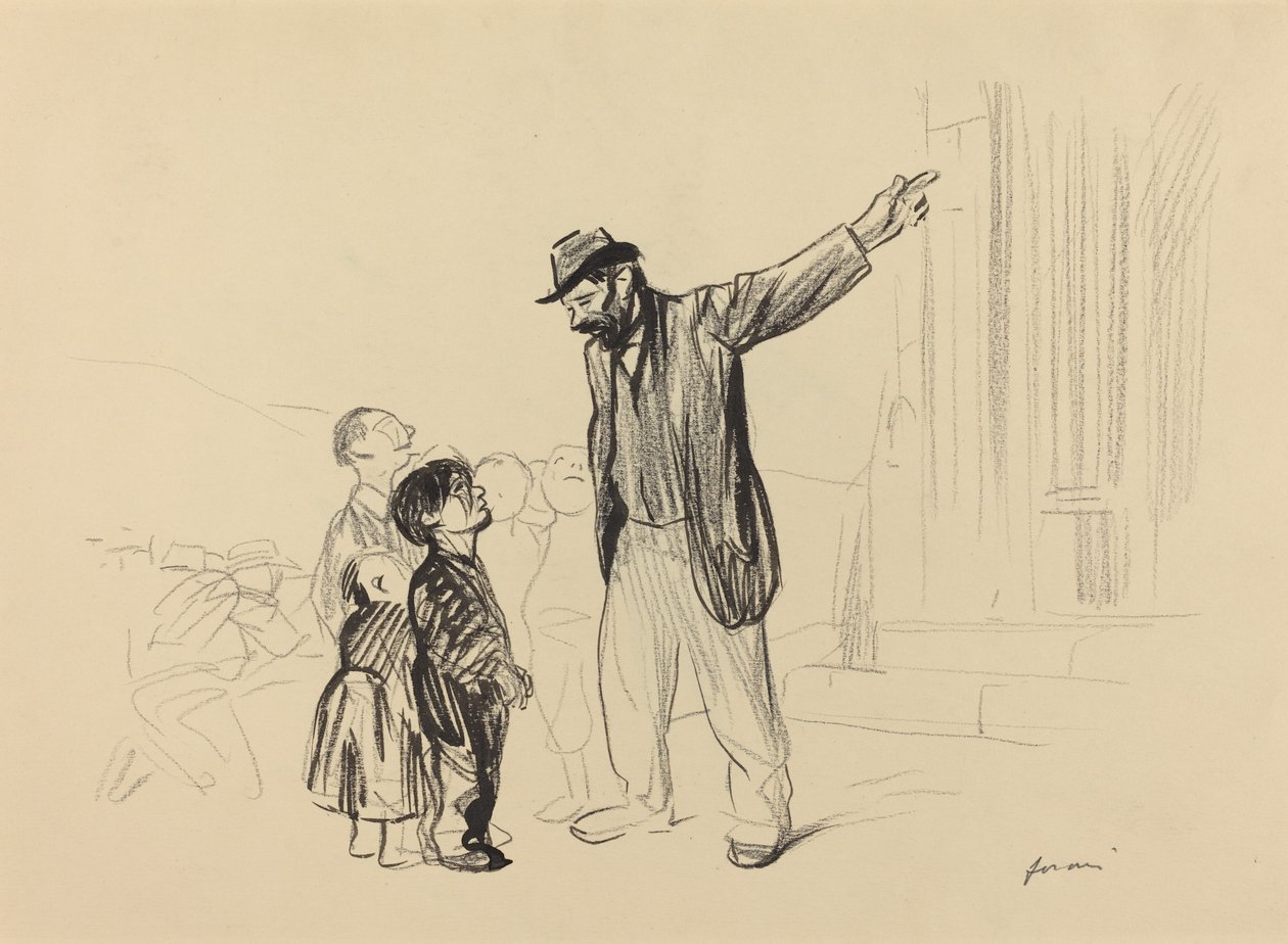 Deres fedres kirke, ca. 19141919. av Jean Louis Forain