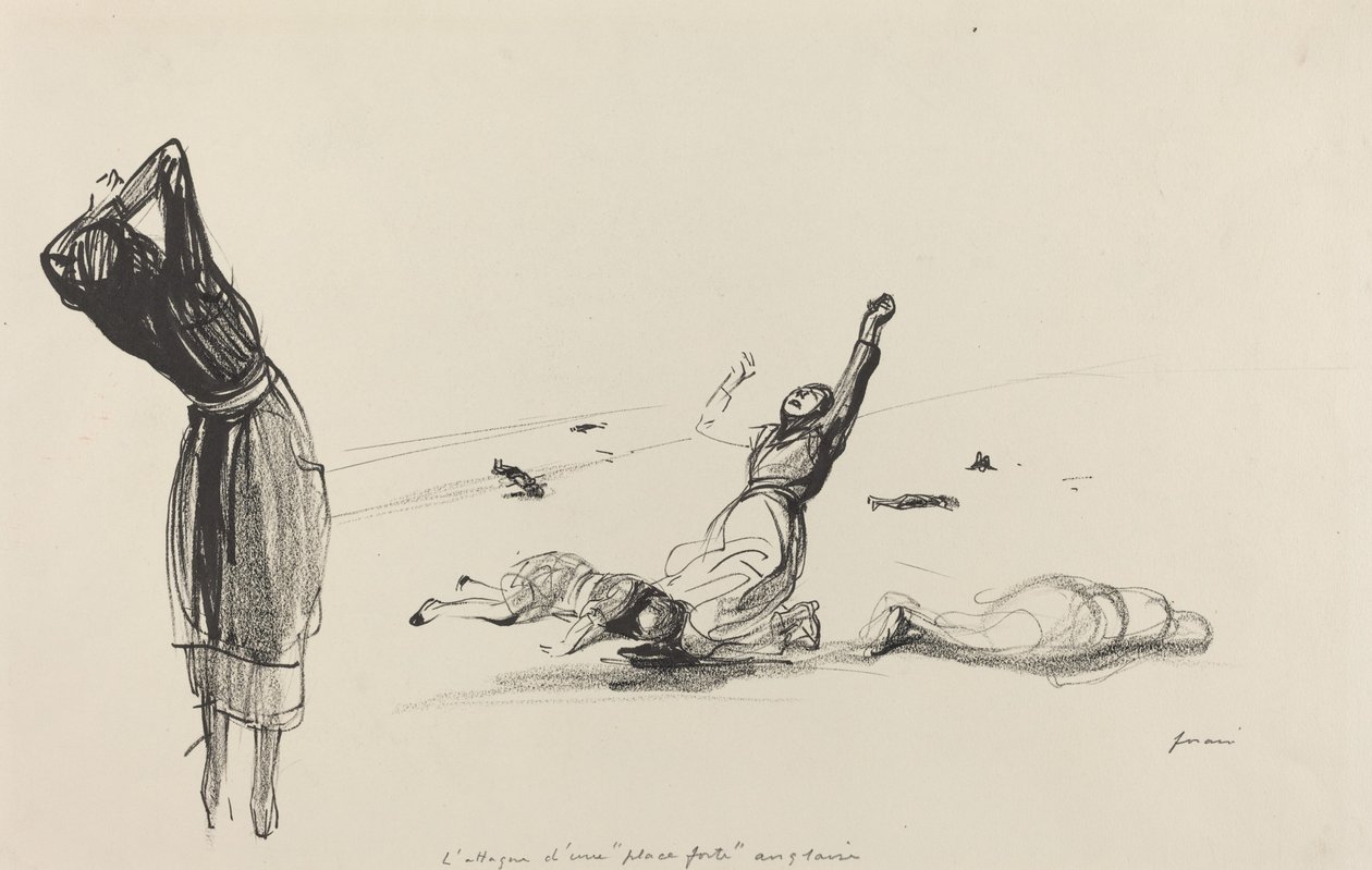 Angrepet på en engelsk "høyborg" av Jean Louis Forain
