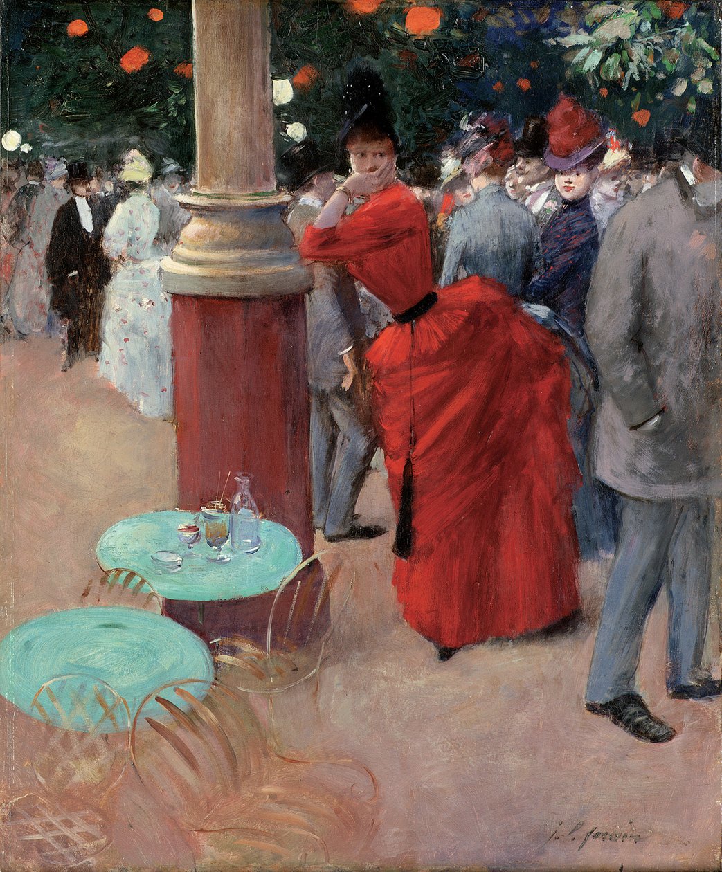 Den offentlige hage, ca. 1884 av Jean Louis Forain