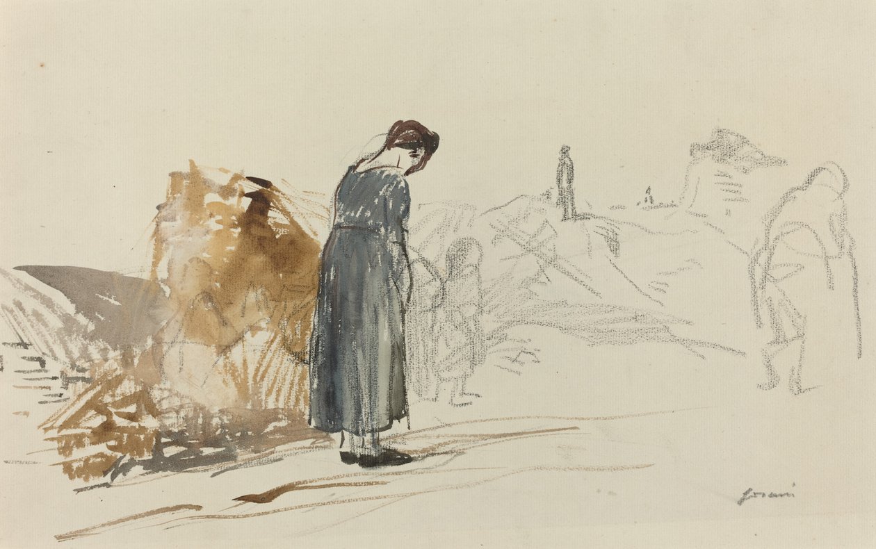 Tyskerne har dratt, ca. 19141919. av Jean-Louis Forain