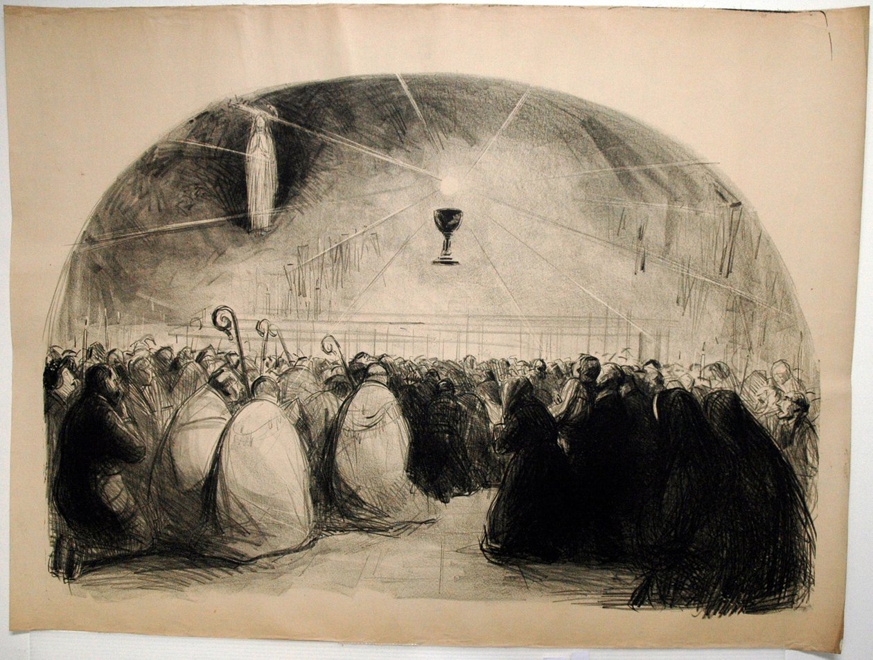 Lourdes, 1914, 25. internasjonale eukaristiske kongress av Jean Louis Forain