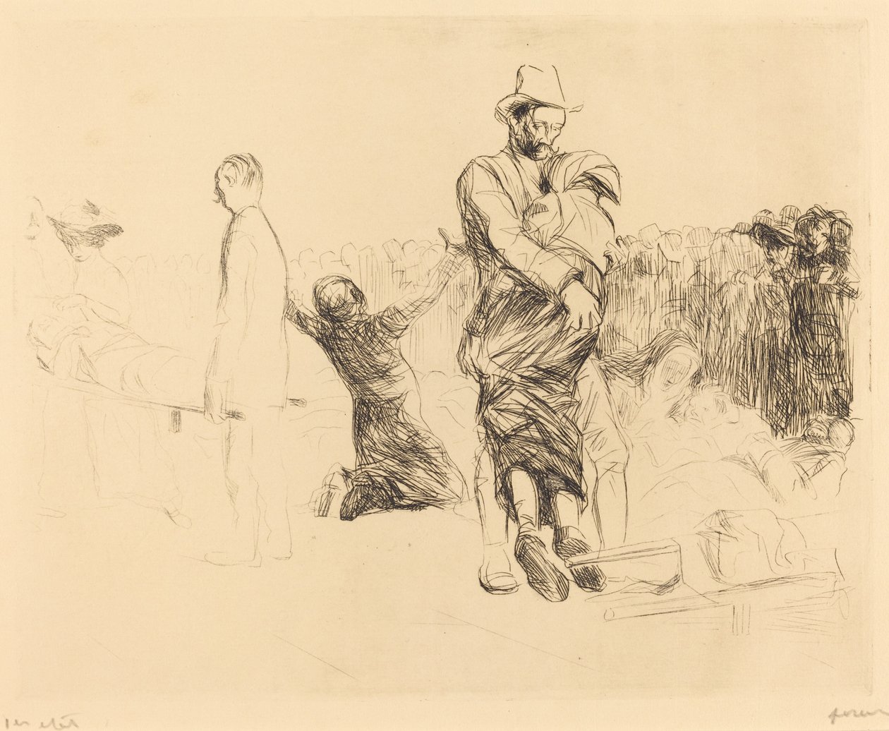 Lourdes, Transport av lammede av Jean Louis Forain