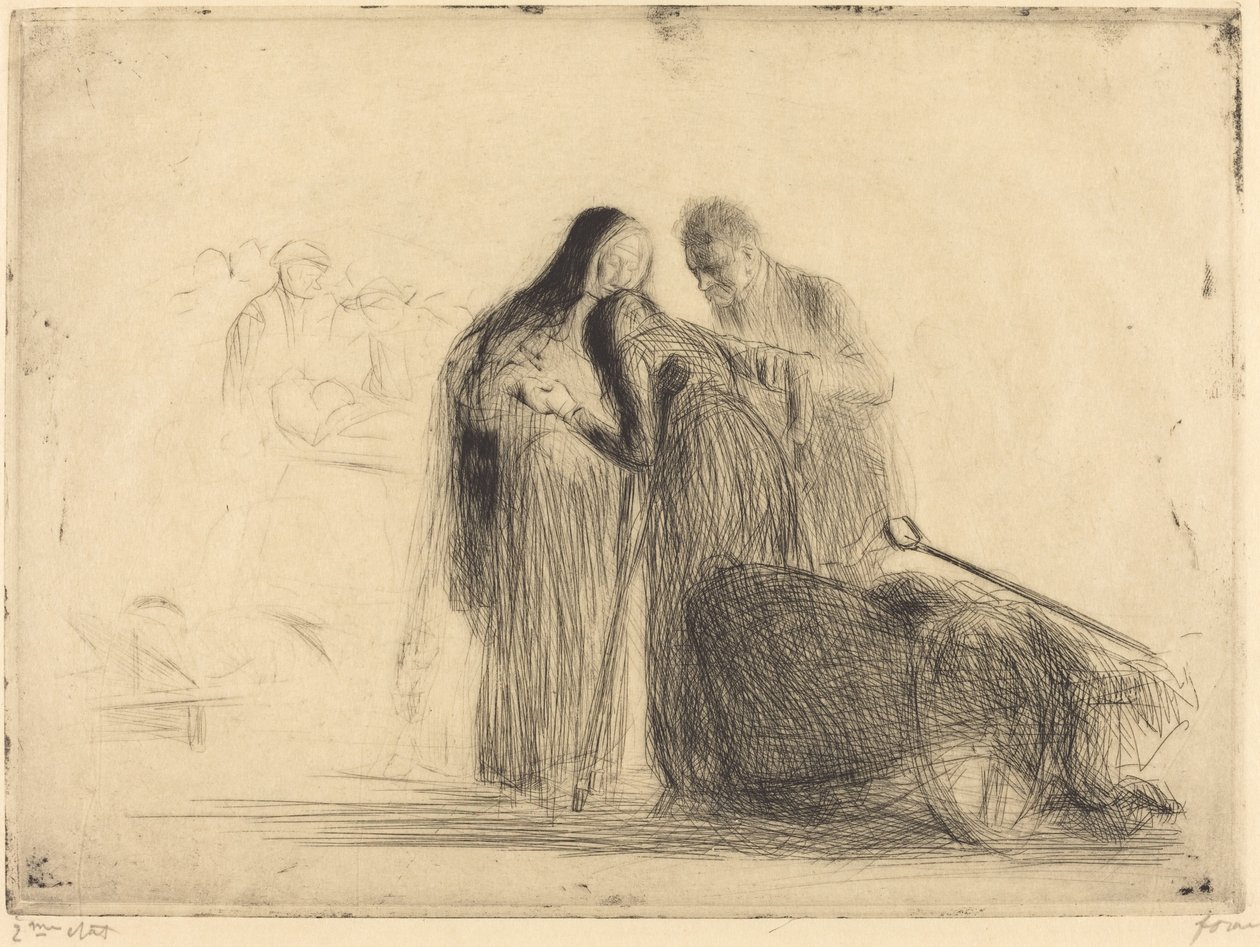 Lourdes, den paralytiske (andre plate) av Jean Louis Forain