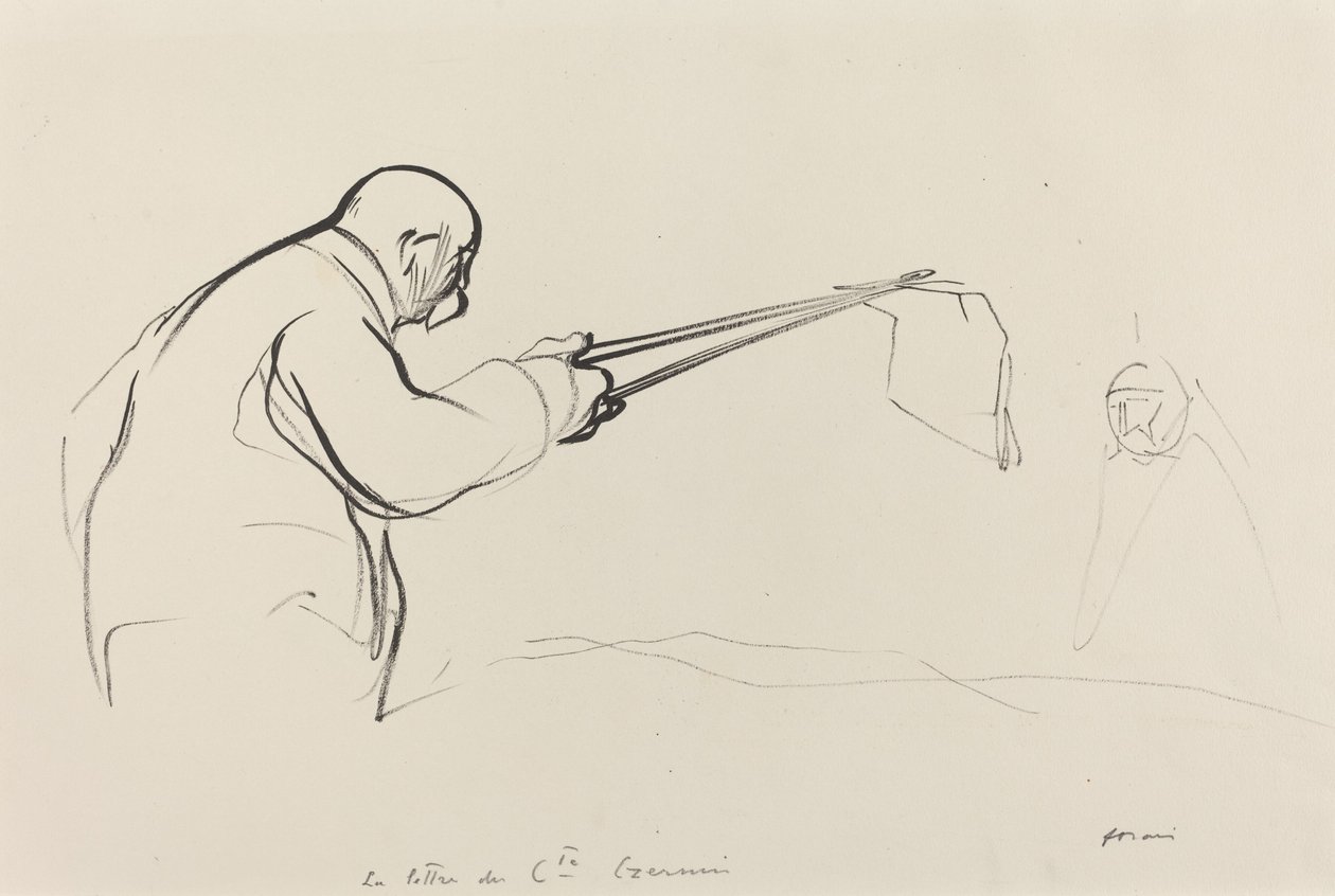 Herr Clemenceau. Brev fra Cte Czernin, ca. 19141919. av Jean Louis Forain
