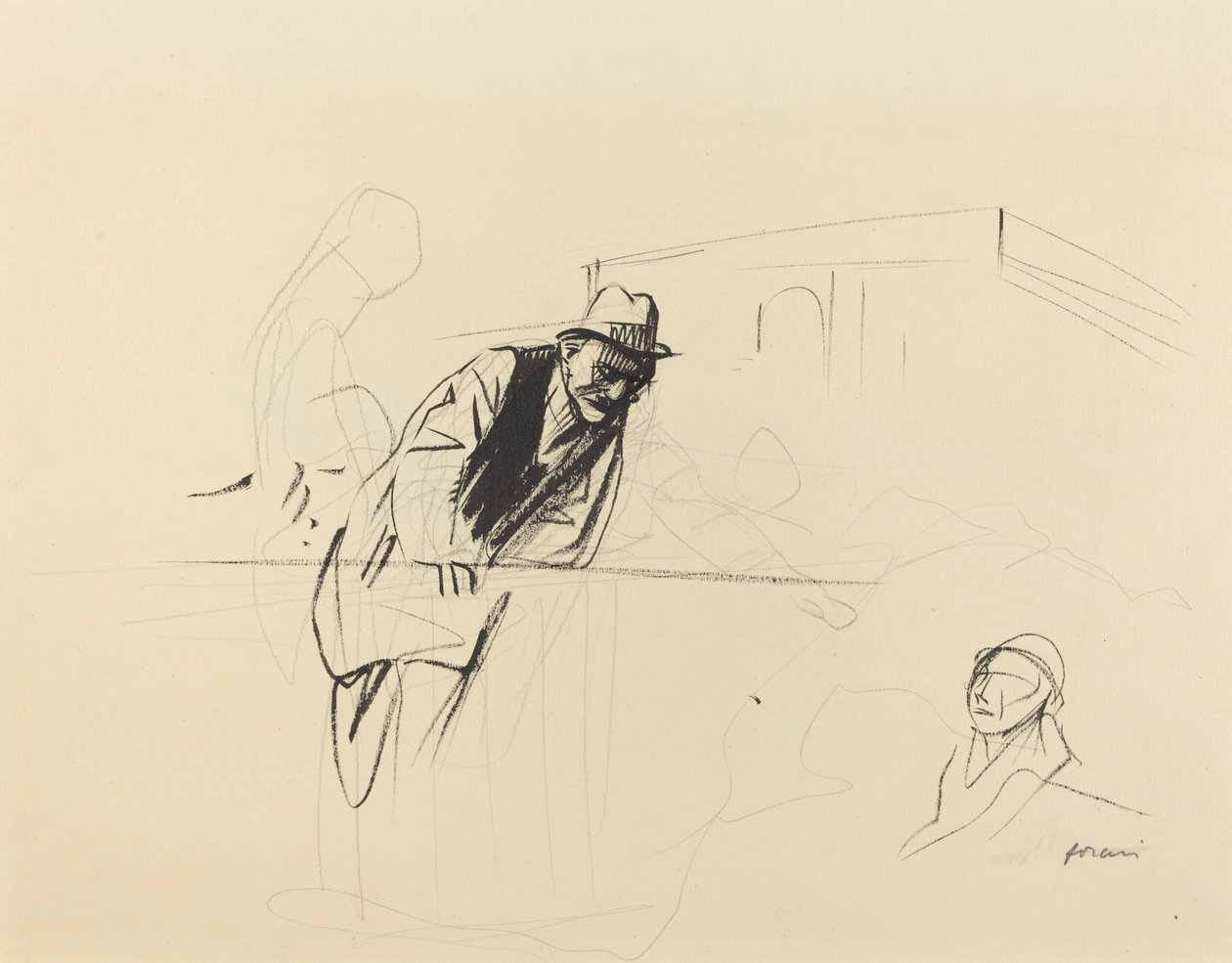 Forhandlinger ved Trianon-palasset, Versailles av Jean Louis Forain