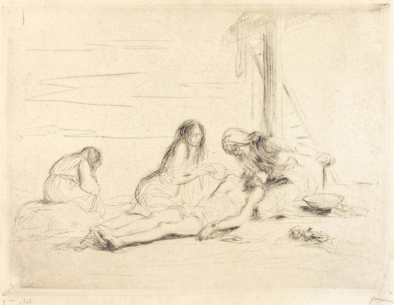 Pietà (første tallerken) av Jean Louis Forain