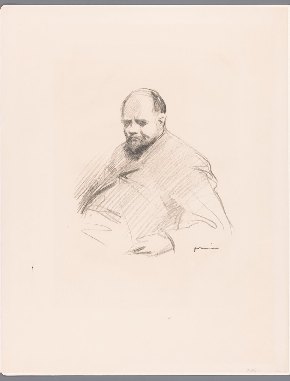 Portrett av Ambroise Vollard av Jean-Louis Forain