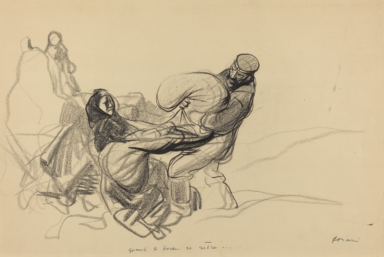 Når Boche trekker seg... av Jean Louis Forain