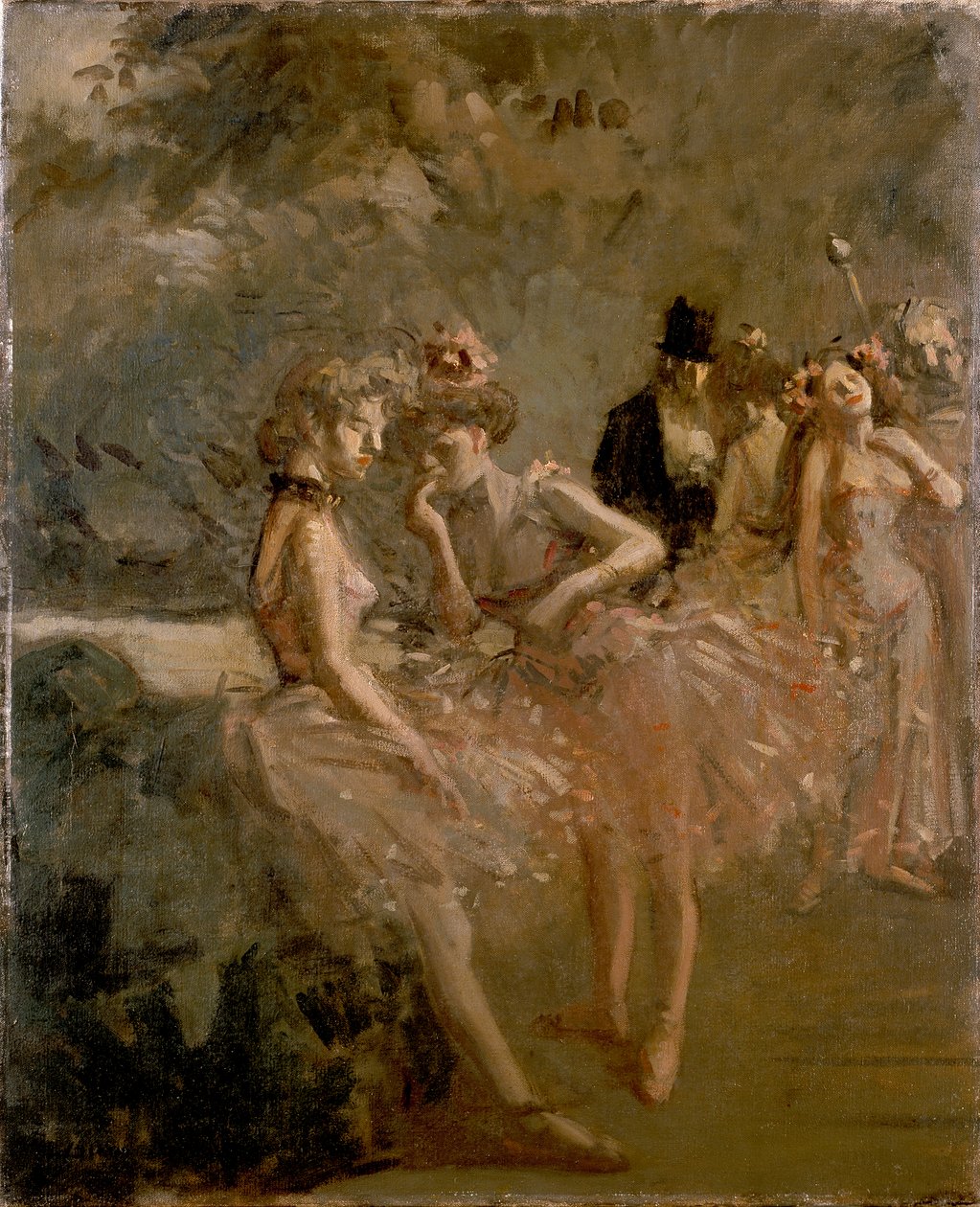 Scene in the Wings of a Theatre, c1870-1900 av Jean Louis Forain