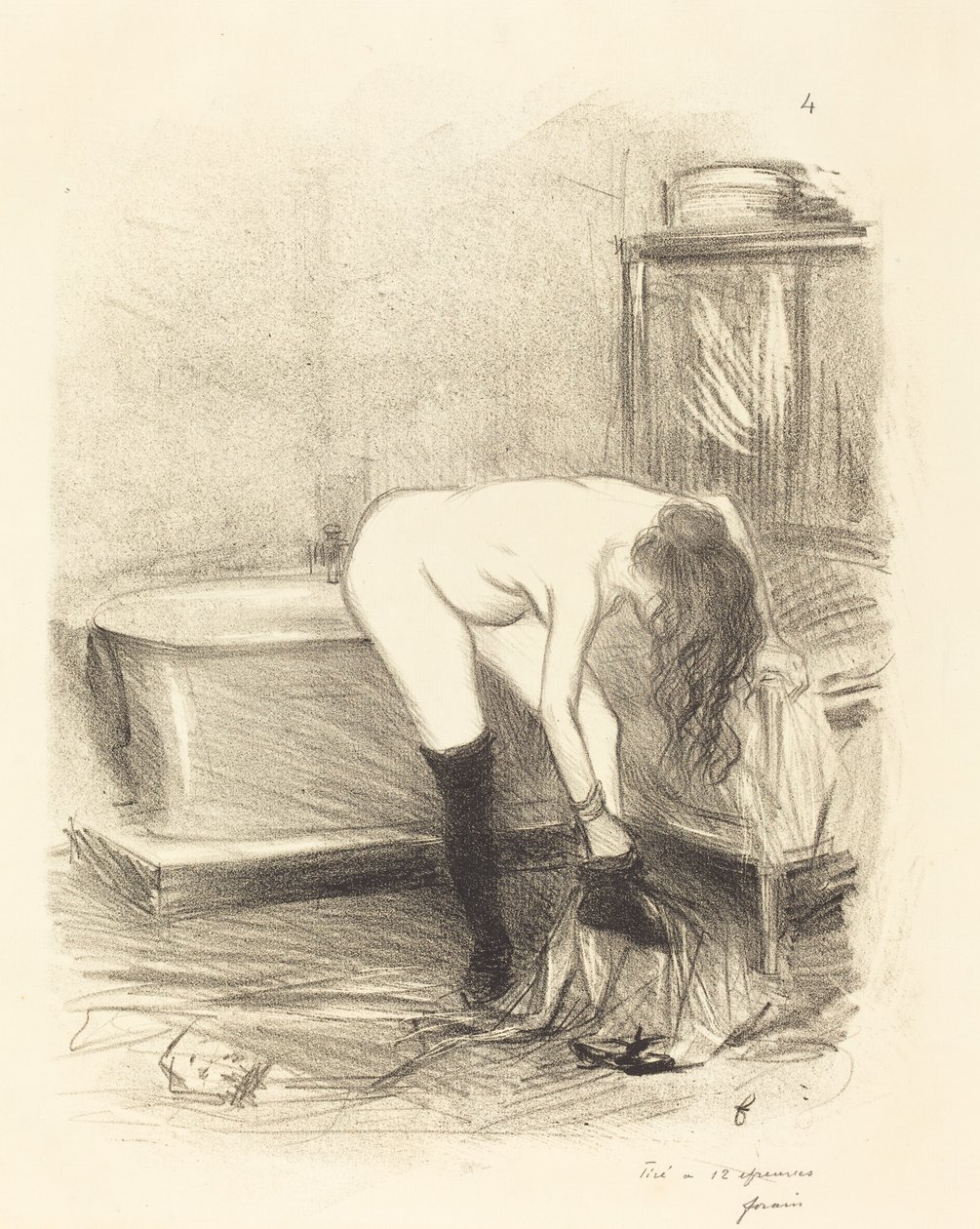 The Bath (vertikal plate) av Jean Louis Forain