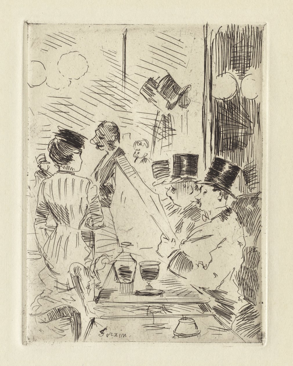 Kafeen i det nye Athen av Jean Louis Forain