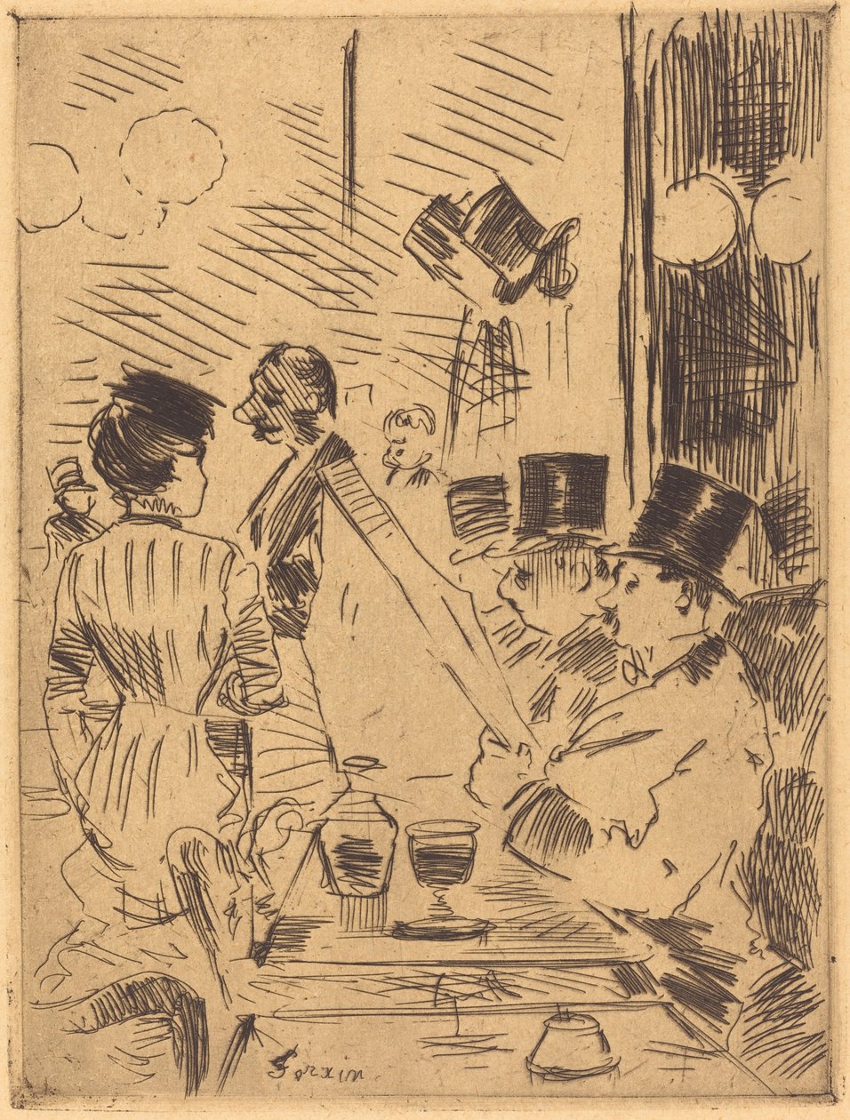 Kafeen i det nye Athen av Jean Louis Forain