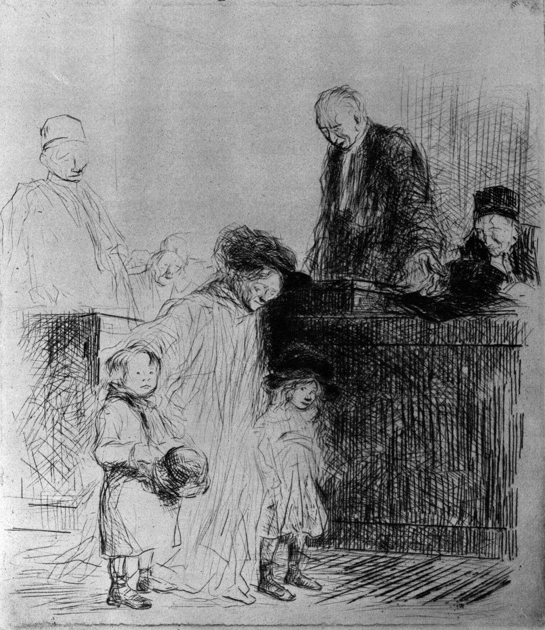 Publikums utgang, 1925. av Jean Louis Forain
