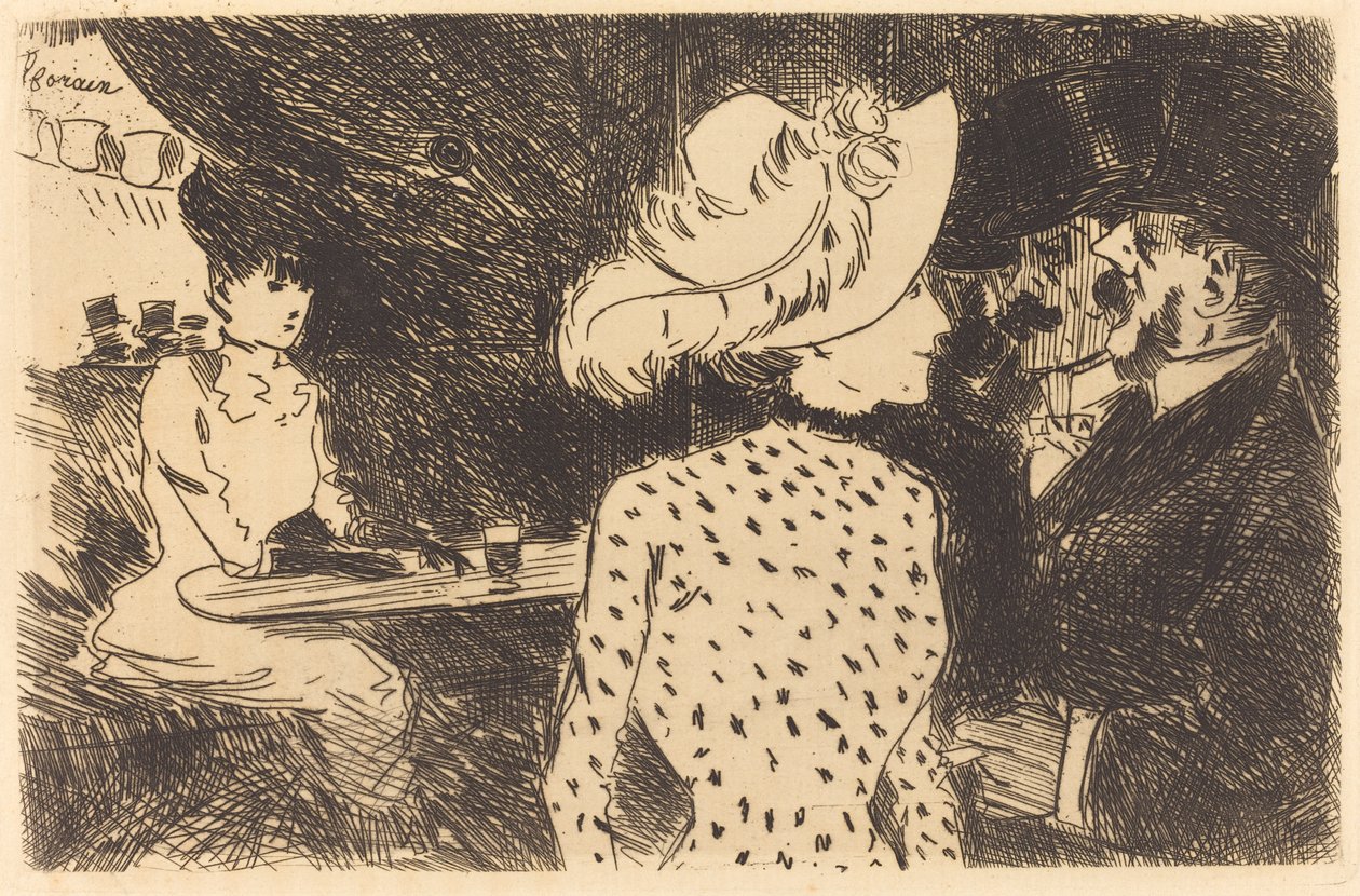 The Folies Bergere (avvist tallerken, andre tallerken) av Jean Louis Forain