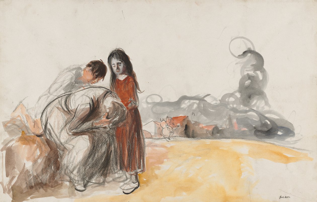 Tyskerne har gått bort, fjerde kvartal 1800-tallet eller første tredje 1900-tallet. av Jean Louis Forain