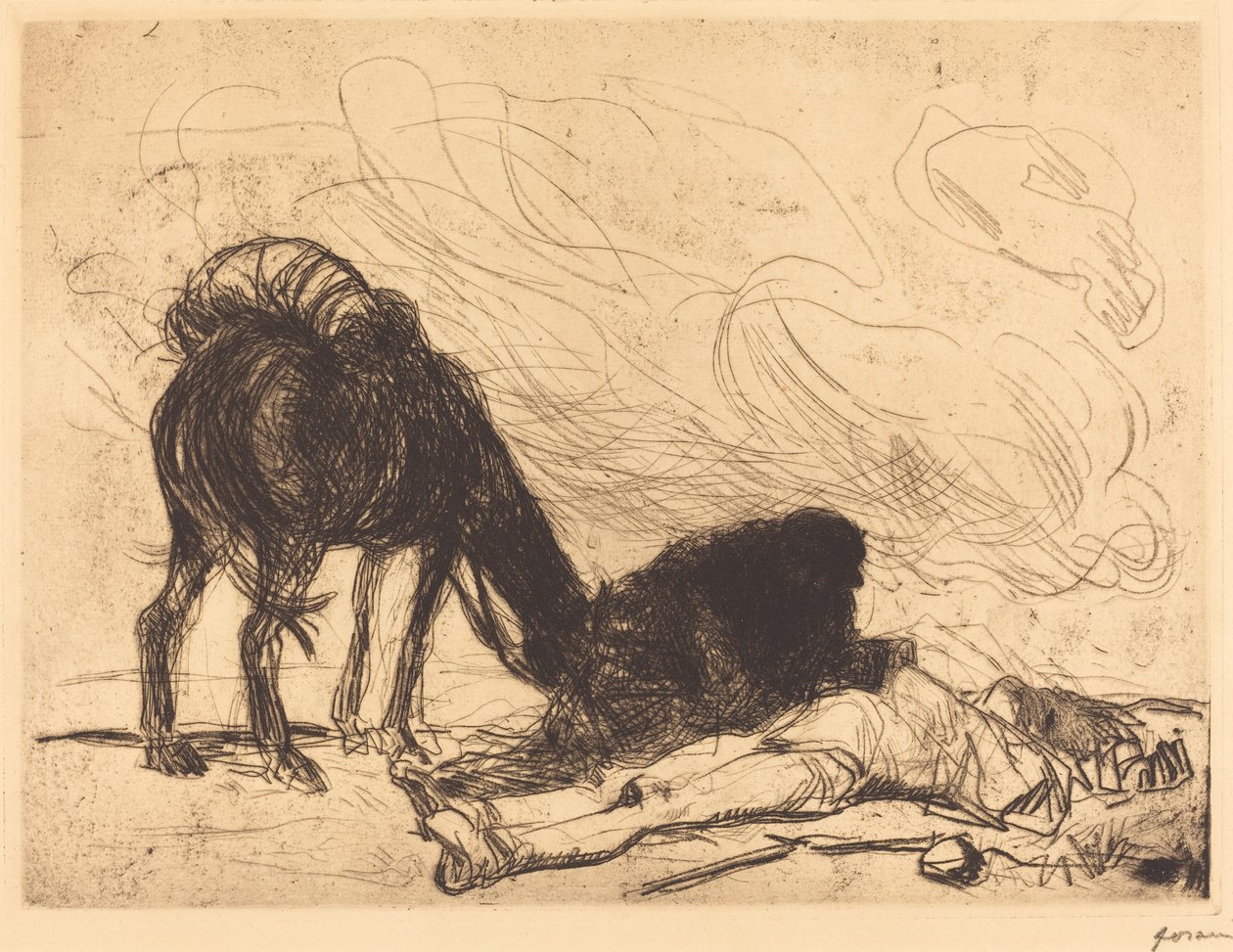 Den barmhjertige samaritan av Jean Louis Forain