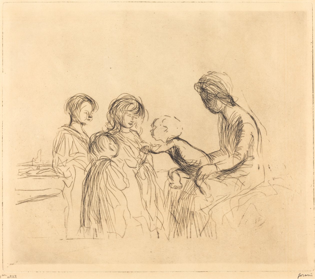 Madonnaen og barna av Jean Louis Forain