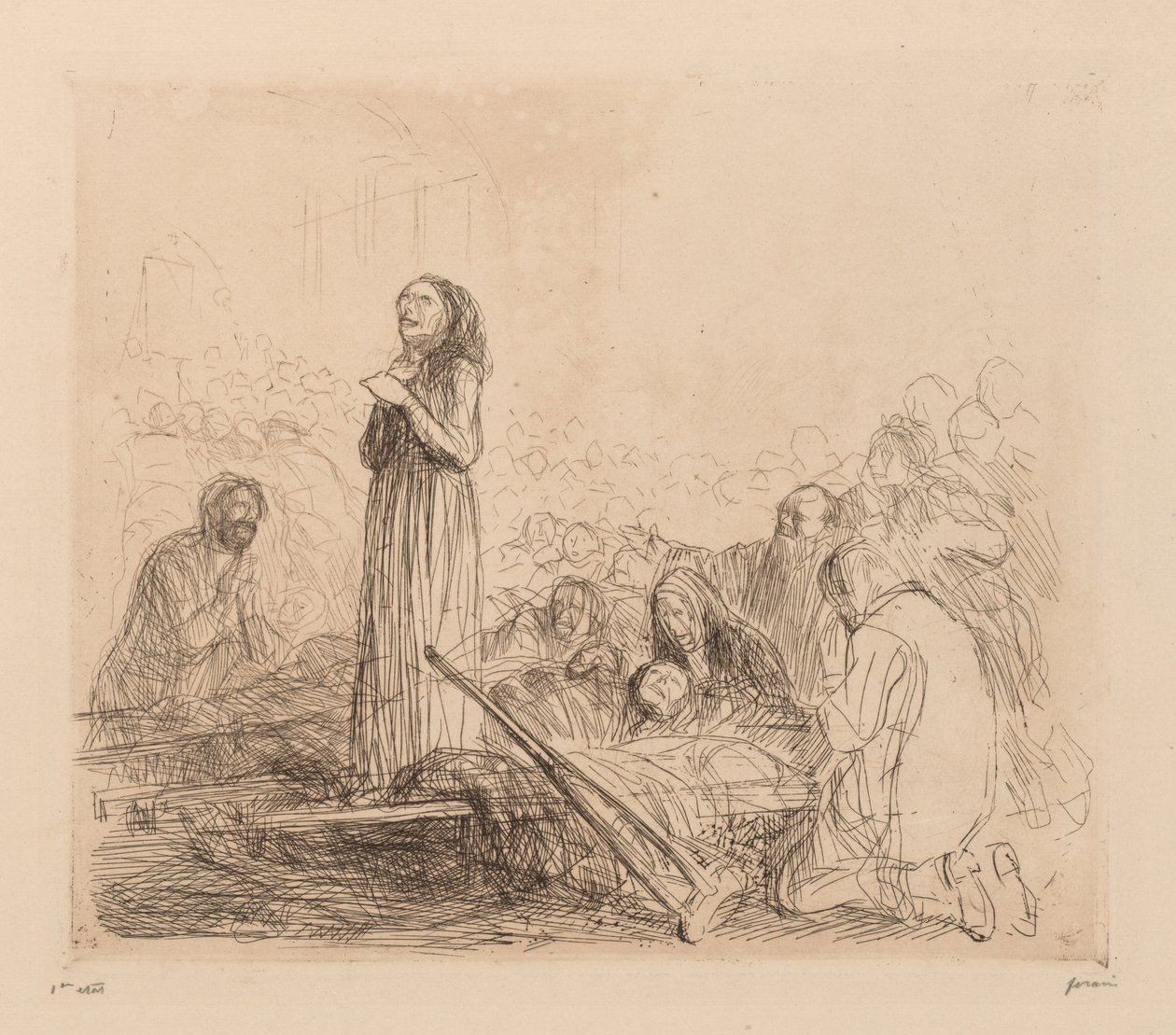 Miraklet i Lourdes av Jean Louis Forain