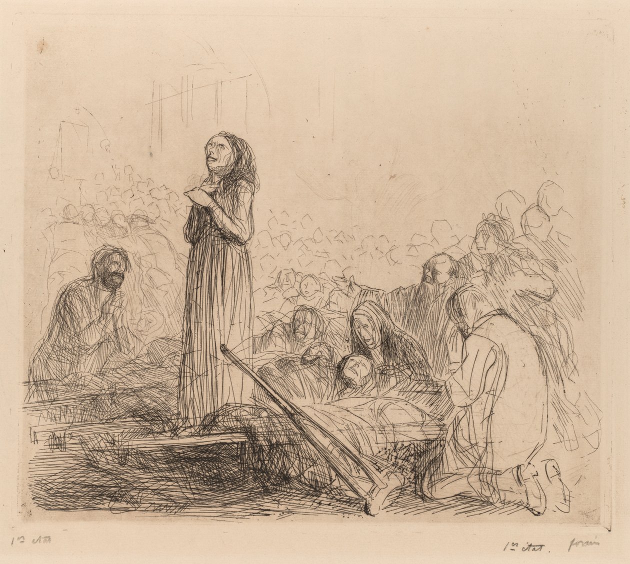 Miraklet før det hellige sakramentet av Jean Louis Forain