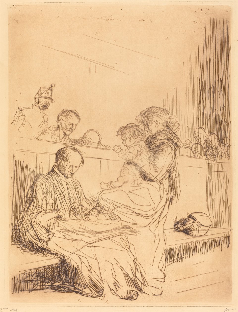 Fangen og barnet av Jean Louis Forain