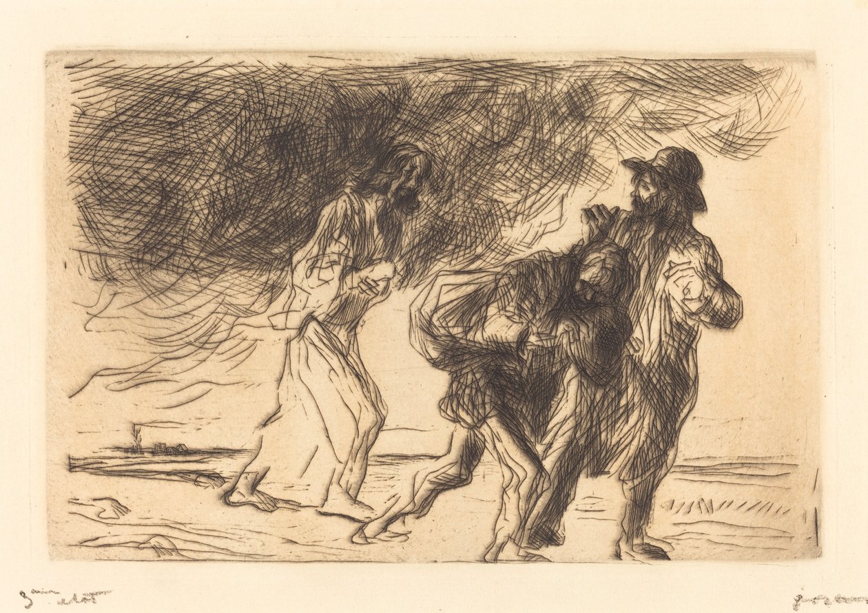 Veien til Emmaus (første tallerken) av Jean Louis Forain