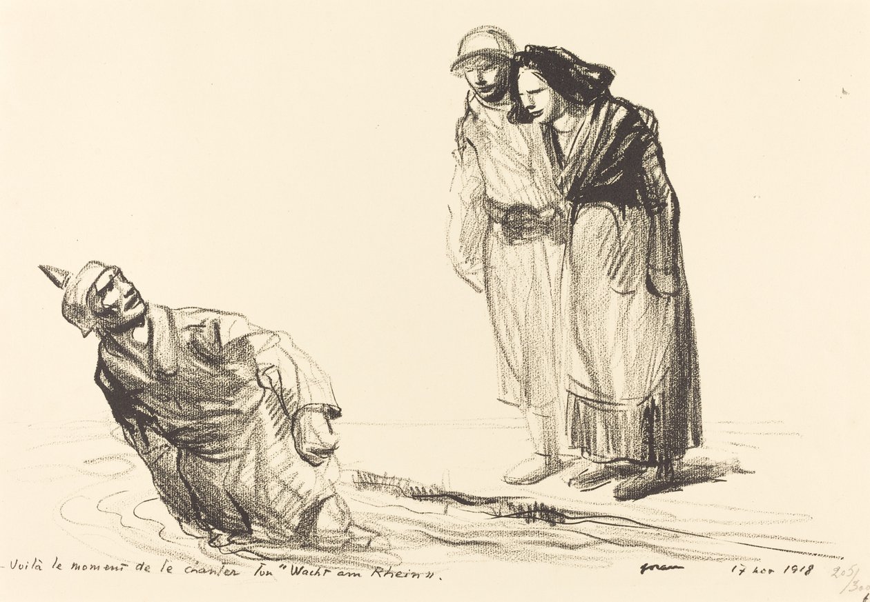 Dette er øyeblikket du synger "Wacht am Rhein" av Jean Louis Forain