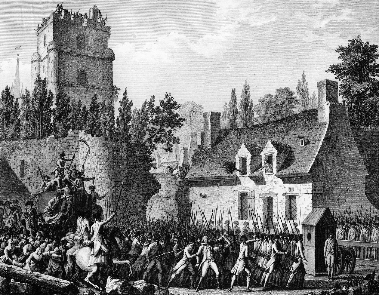 Fransk revolusjon: Pierre Victor de Besenval de Brunstatt, Baron de Besenval (1721-1791) førte til Brie Comte Robert 10. august av Jean Louis II (after) Prieur