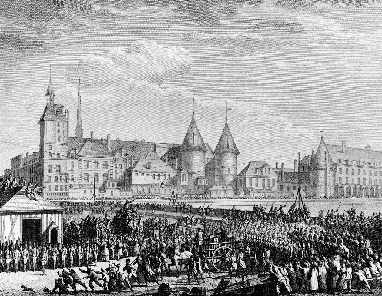 Fransk revolusjon: Agasse-brødrene ble torturert 8. februar av Jean Louis II (after) Prieur
