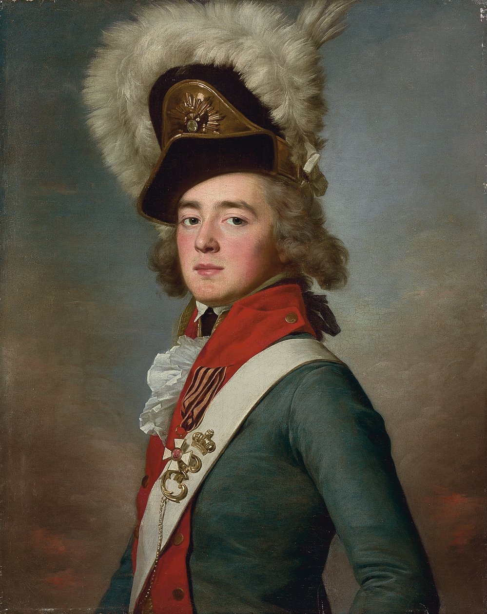 Portrett av brigadegeneral Valerian Alexandrovich Zubov, av Jean Louis Voille