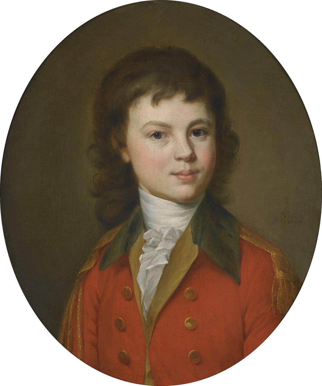 Portrett av grev Pavel Alexandrovich Stroganov 1774-1817, 15 år gammel av Jean Louis Voille