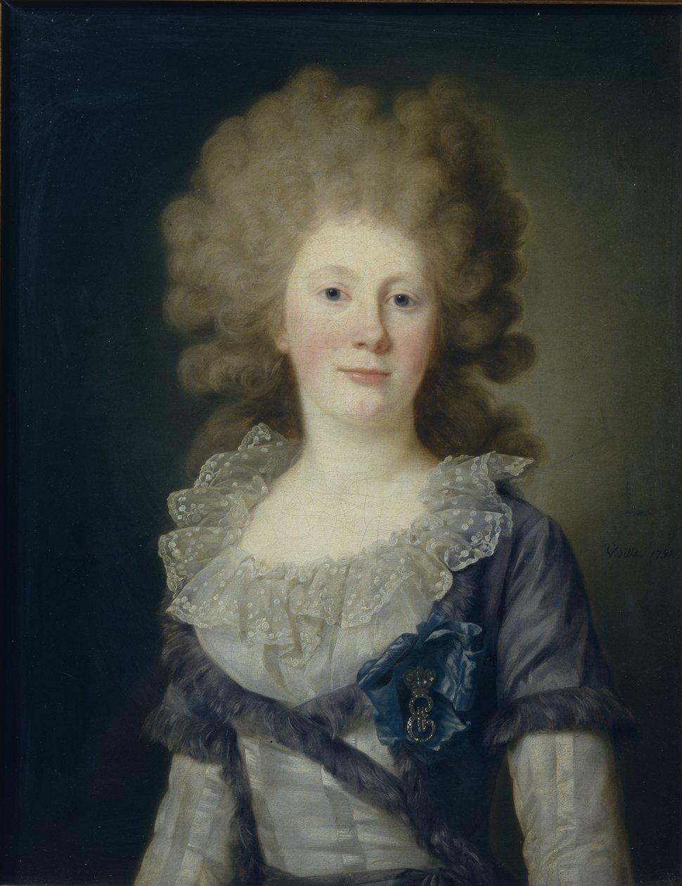 Portrett av grevinne Sofia Vladimirovna Panina 1774-1844, 1791 av Jean Louis Voille