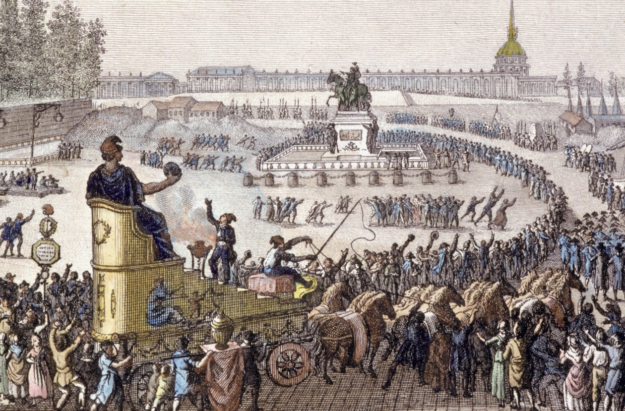 1. frihetsfeiring i Paris 15. april av Jean Louis the Younger Prieur
