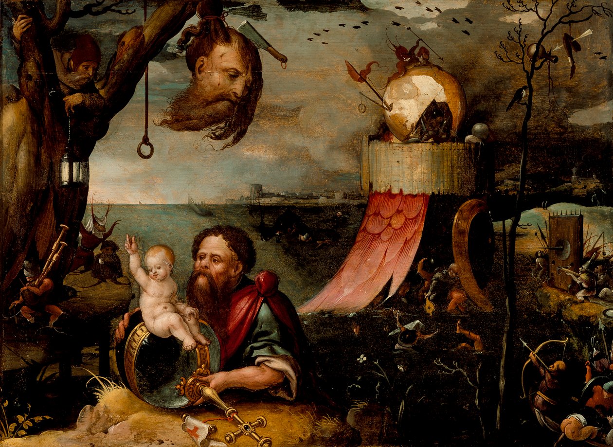 Den hellige Christopher og Kristusbarnet, ca. 1550 av Jean Mandyn