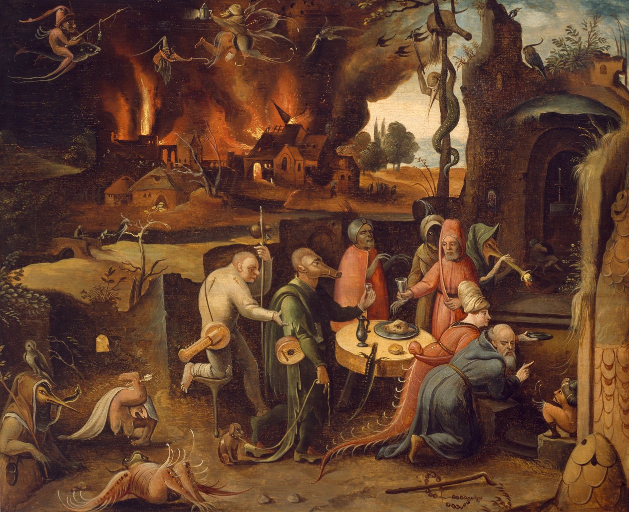 Temptation of St Anthony, av Jan Mandyn (cirka 1500-1560) av Jean Mandyn