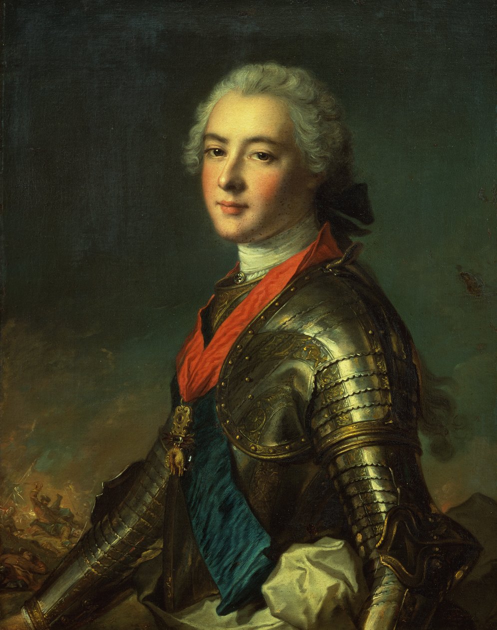 Portrett av Louis Jean Marie de Bourbon, hertugen av Penthievre (olje på lerret) av Jean Marc (studio of) Nattier