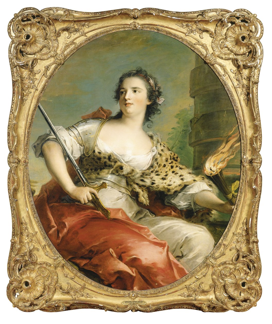 La Force, en personifisering av Fortitude, 1743 av Jean Marc Nattier