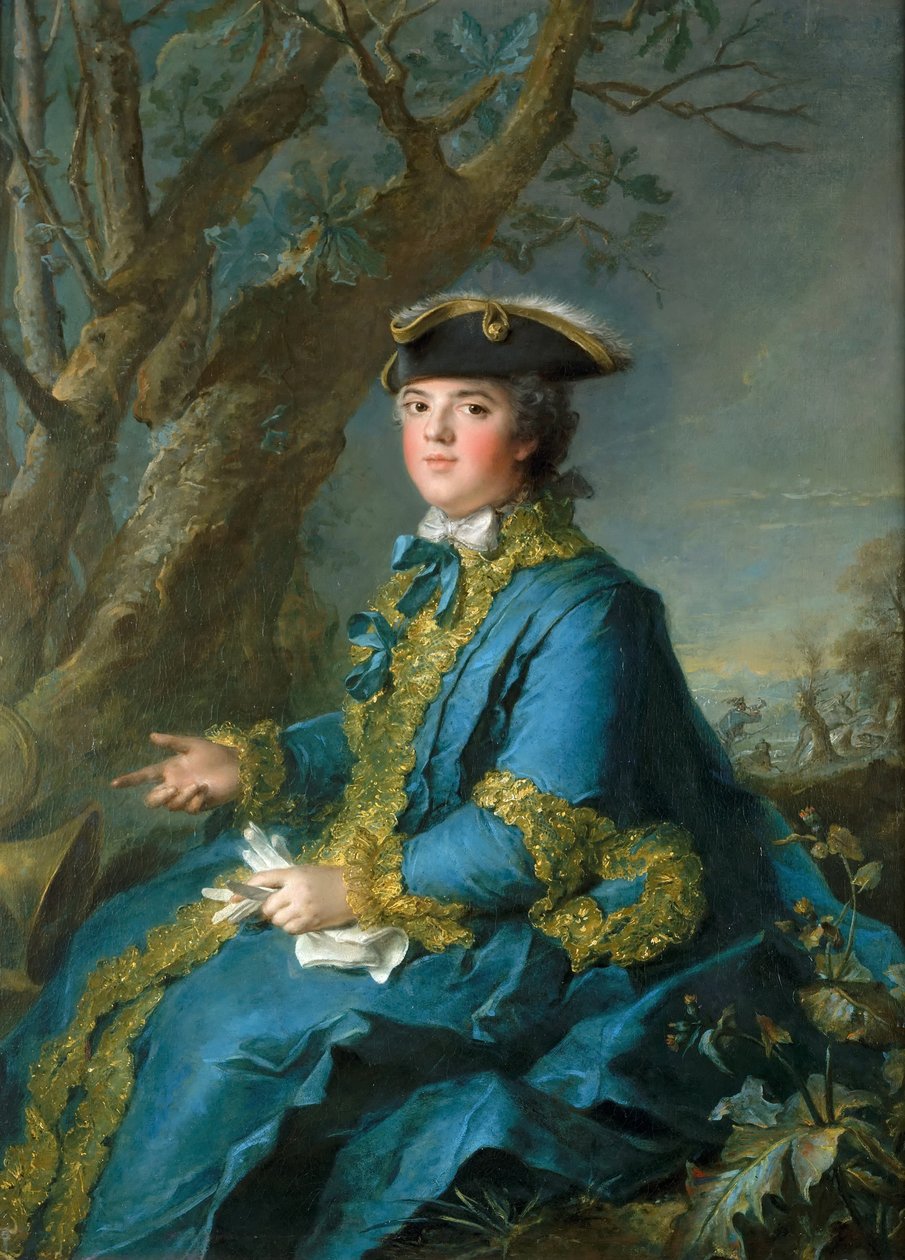 Louise Élisabeth av Frankrike 1727-1759, hertuginne av Parma av Jean Marc Nattier