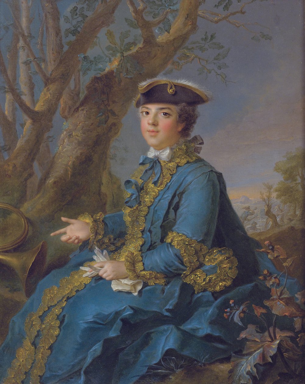Louise Élisabeth av Frankrike 1727-1759, hertuginne av Parma, 1760 av Jean Marc Nattier